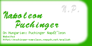 napoleon puchinger business card
